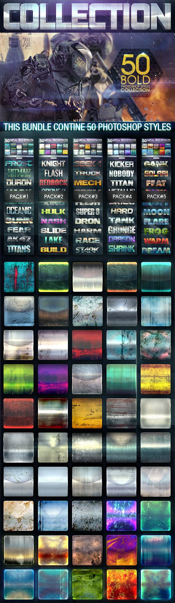 50 Metal Text Effects BUNDLE V2 by Elicabe at GraphicRiver.jpg