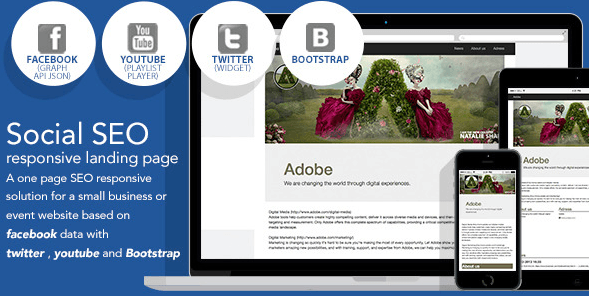 Social SEO responsive landing page facebook   PHP Scripts.png